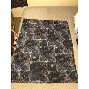 Stargazer Constellations Nautical Crib Quilt Comforter Reversible Handmade Soft